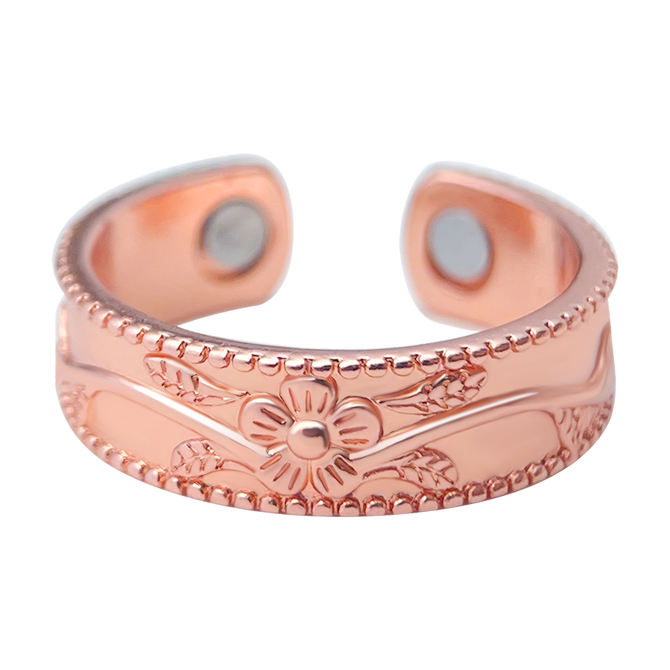 Adjustable Opening Ring Vintage Engraved Cildstone Unisex Couple Ring